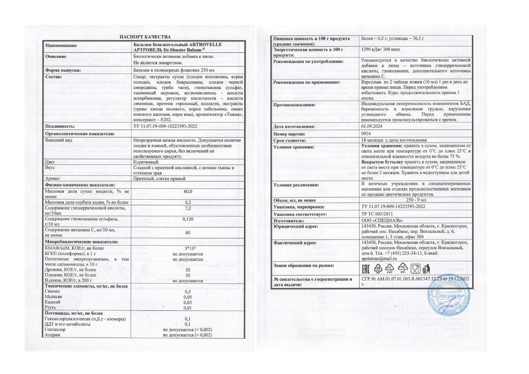 Паспорт №092024